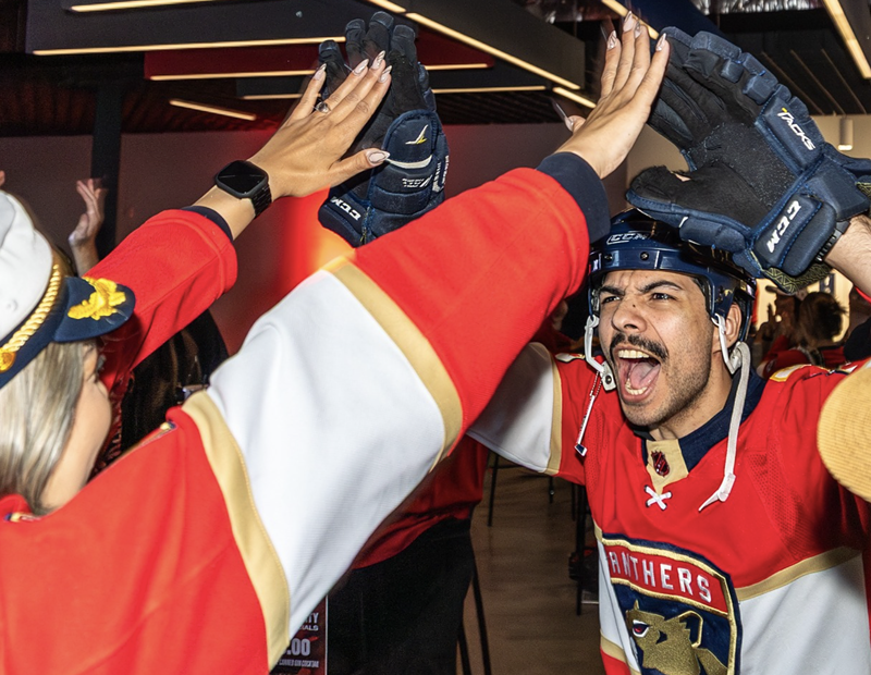Image: The best Fort Lauderdale bars to watch the Florida Panthers Game 6 of the Stanley Cup Final on Tuesday, June 17 are Elbo Room, Tin Roof, Palm Room, and Funky Buddha.