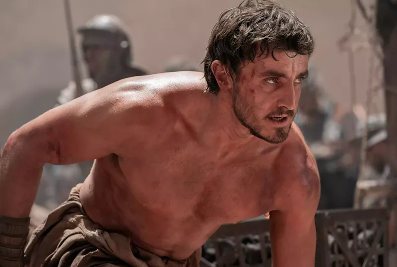 Image: Still of Paul Mescal in Gladiator II