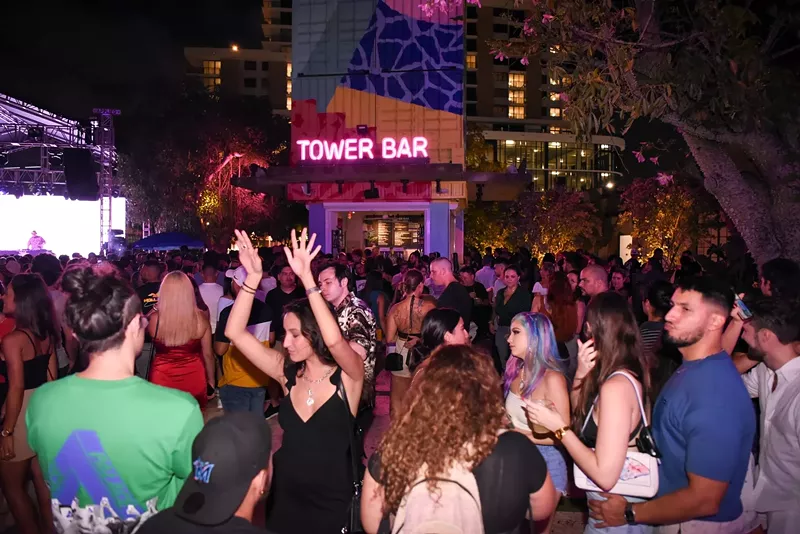 Image: Oasis Wynwood is a spacious outdoor bar and nightlife spot.