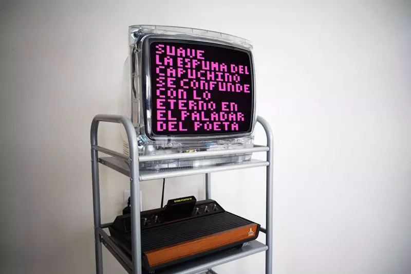 Image: Yucef Merhi's Atari Poetry VI